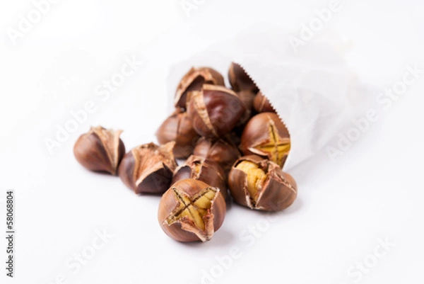 Obraz Geröstete Edelkastanien