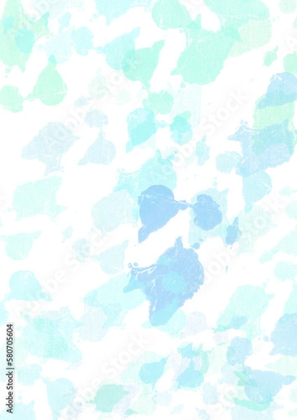 Obraz blue splashed watercolor background 