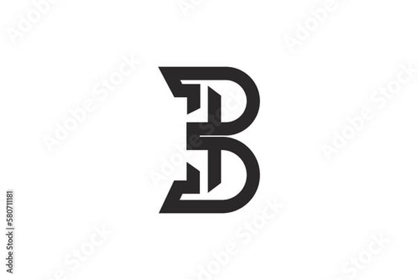 Fototapeta letter B logo design ideas, abstract design vector