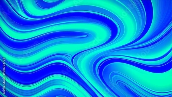 Fototapeta Abstract wavy background, generative AI