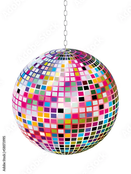 Obraz boule a facette multicolore