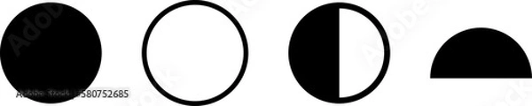 Fototapeta Circles icon pack 