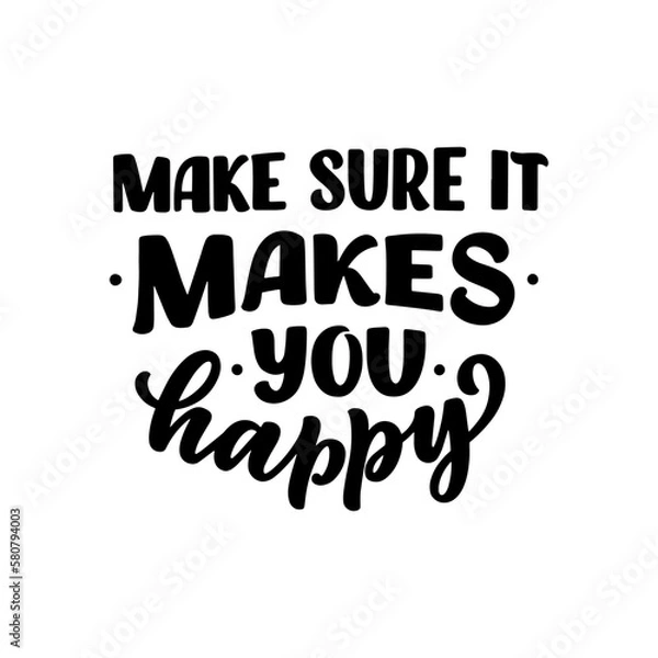 Obraz Hand drawn motivation lettering phrase in modern calligraphy style. Inspiration slogan for print and poster design. Vector