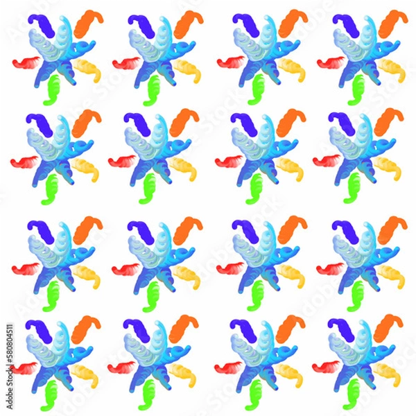 Fototapeta pattern with butterflies