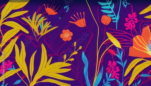 Fototapeta floral design pattern