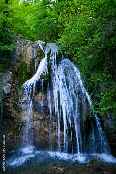 Obraz waterfall in the forest, Crimea