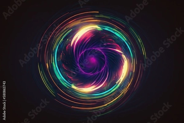 Fototapeta abstract cycle organic powerful behance, generative ai