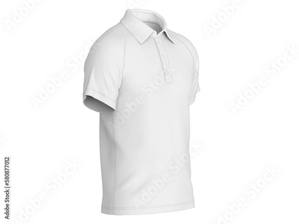 Fototapeta Suite Short Raglan Polo Mockup Resource