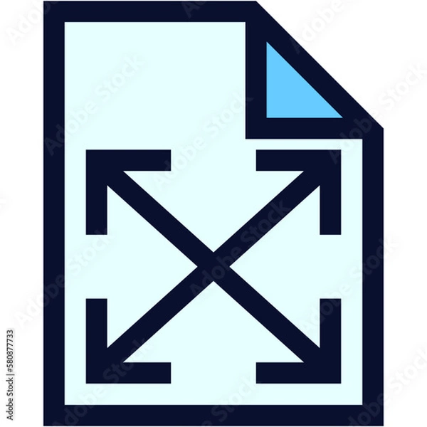 Obraz Fullpage. Expand Document Color Icon