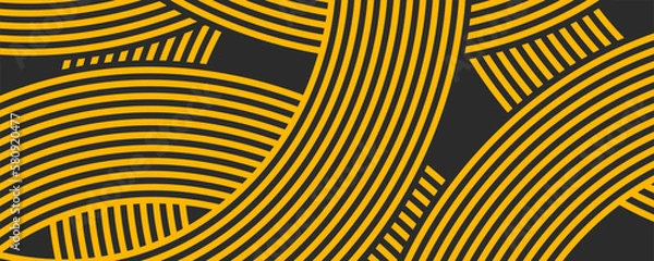 Obraz Pasta background, spaghetti abstract geometric pattern