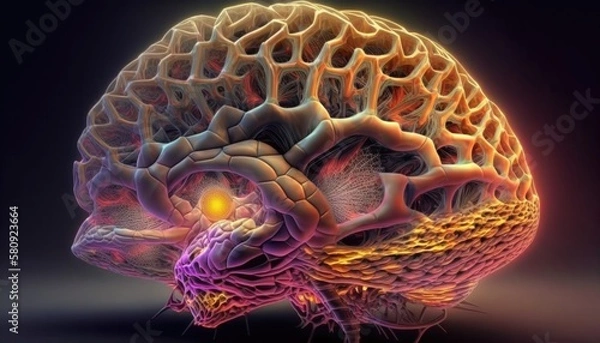 Obraz An abstract of a brain