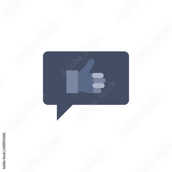 Fototapeta like chat bubble vector for Icon Website, UI Essential, Symbol, Presentation