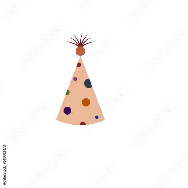 Fototapeta party hat icon design mop