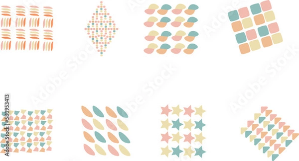 Obraz set of pattern for design