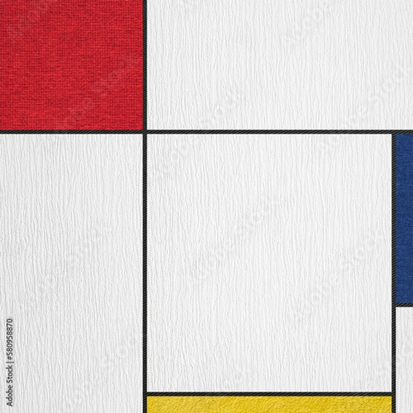 Obraz Abstract composition with colored rectangles.