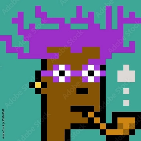 Fototapeta Pixelated people avatar