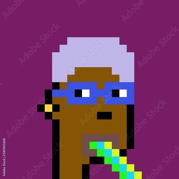 Fototapeta Pixelated people avatar