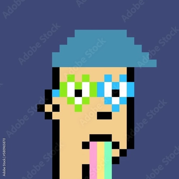 Fototapeta Pixelated people avatar