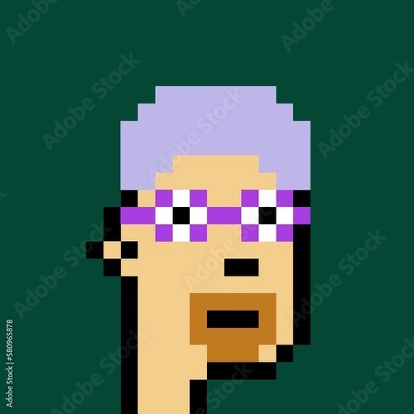 Fototapeta Pixelated people avatar