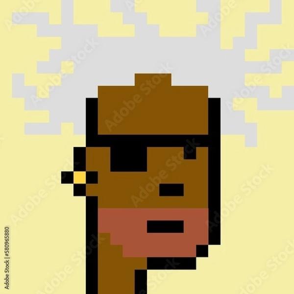 Fototapeta Pixelated people avatar