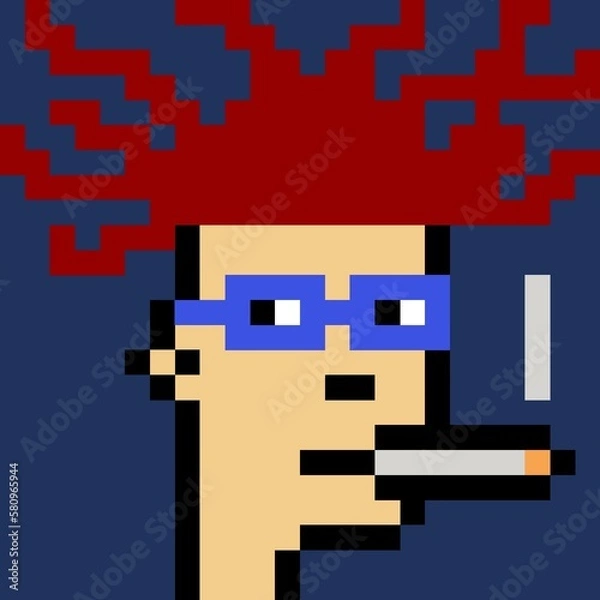 Obraz Pixelated people avatar