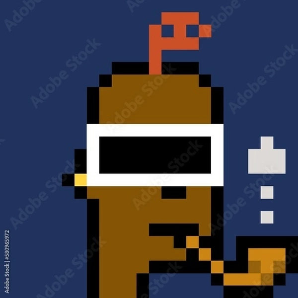 Obraz Pixelated people avatar