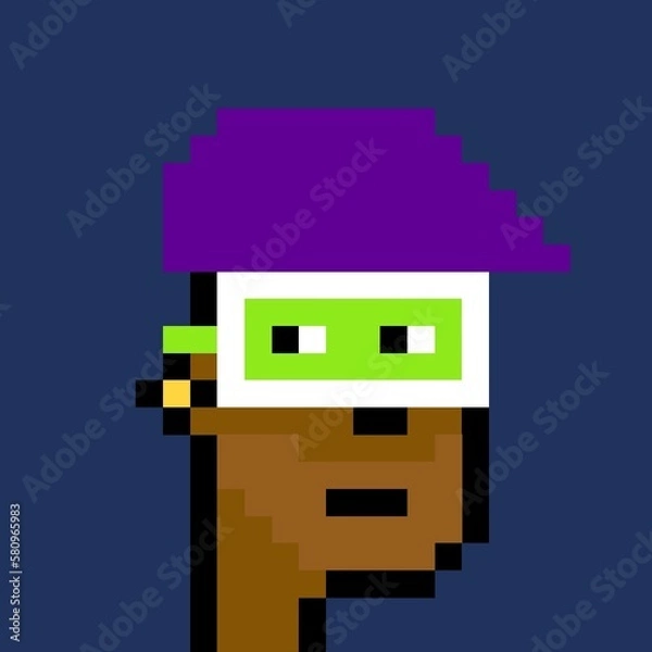 Fototapeta Pixelated people avatar