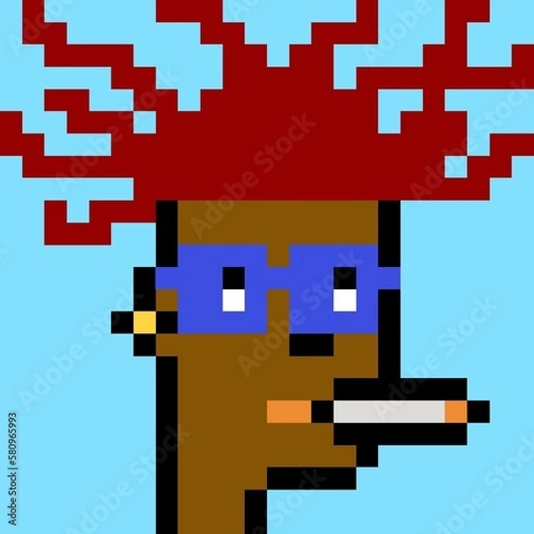 Fototapeta Pixelated people avatar