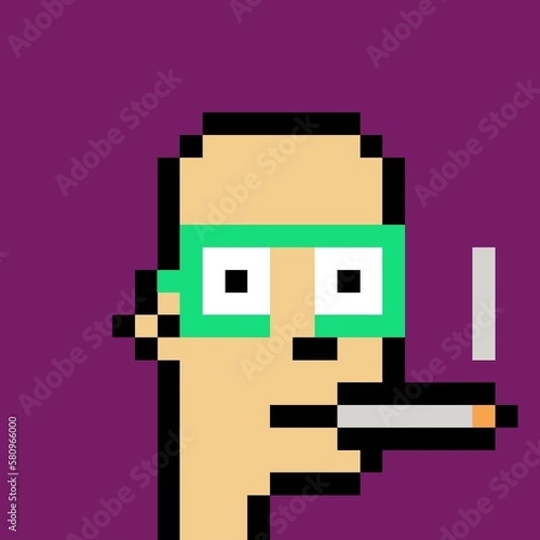 Fototapeta Pixelated people avatar