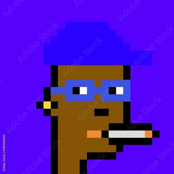 Fototapeta Pixelated people avatar