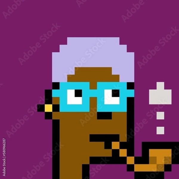 Fototapeta Pixelated people avatar