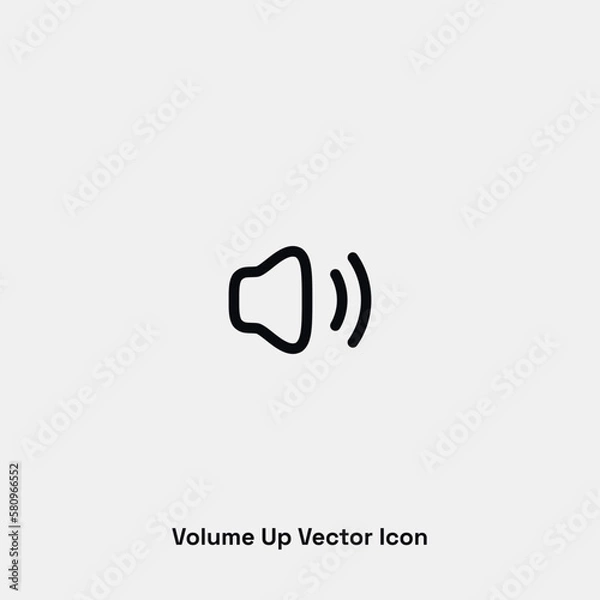Fototapeta Volume up vector icon. Premium quality.