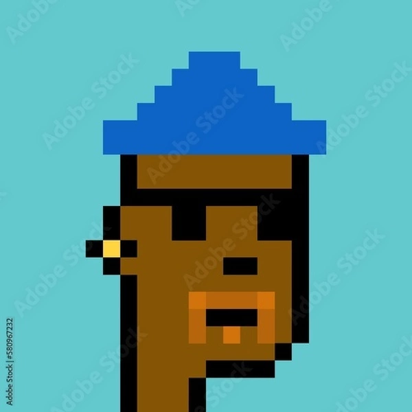 Fototapeta Pixelated people avatar