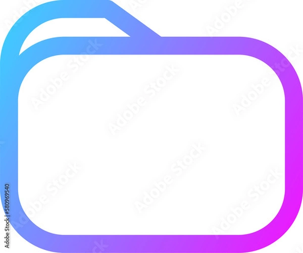 Fototapeta Folder icon in gradient colors. Modern website or apps interface.