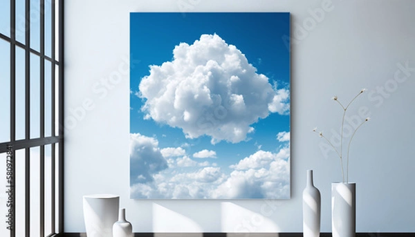 Fototapeta Cloudy Painting Interior