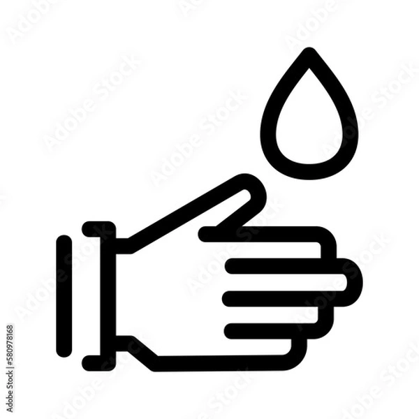 Obraz wash hand icon or logo isolated sign symbol vector illustration - high quality black style vector icons
