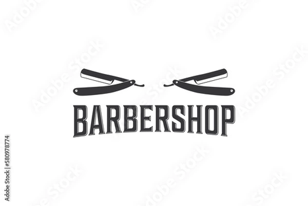 Obraz  barber shop badges and emblems 