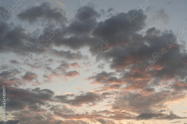 Obraz Pink and gray sky