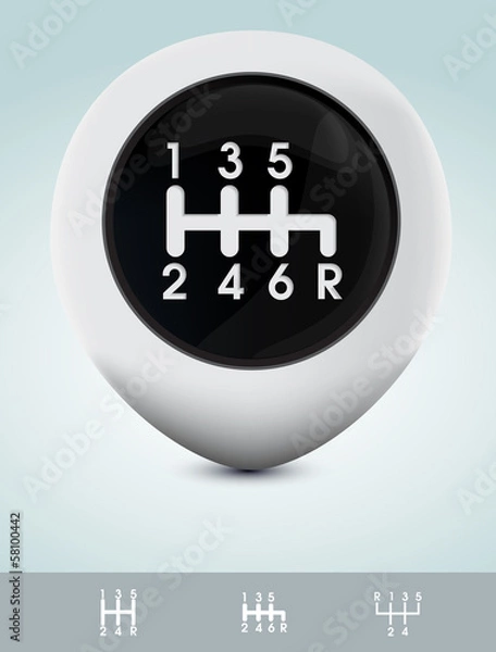 Obraz Gearshift knob