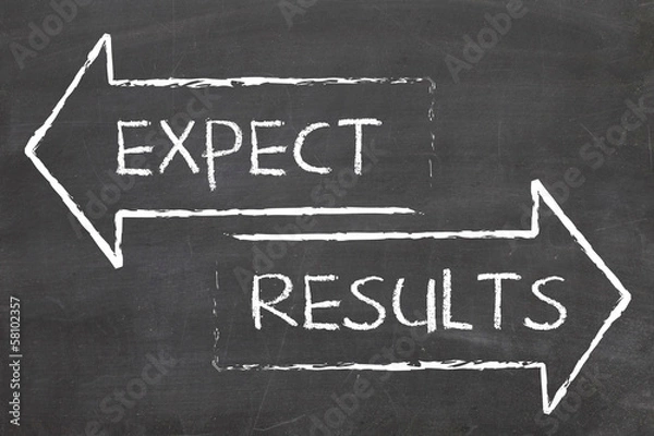 Obraz Results and Expectations Concept