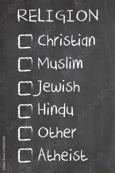 Fototapeta religion checkbox