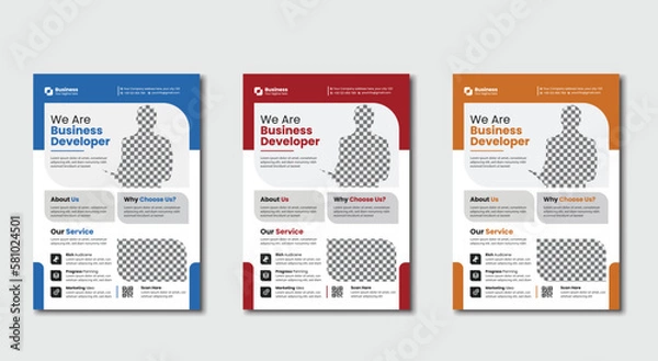 Obraz Business Flyer template design 