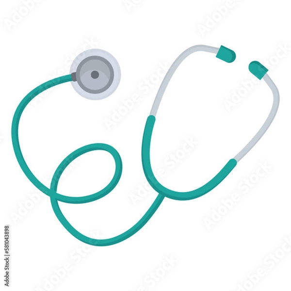 Obraz Vector cartoon image of a stethoscope . The concept of healthcare, medicine and health. Hospital elements for your design.