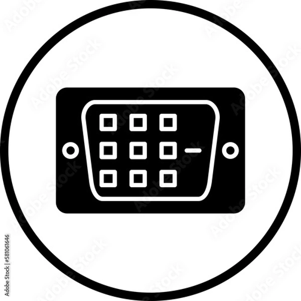 Fototapeta Vector Design DVI Icon Style