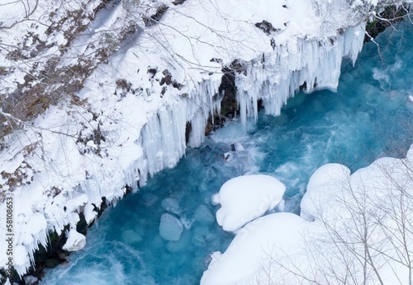 Obraz 冬のブルーリバー