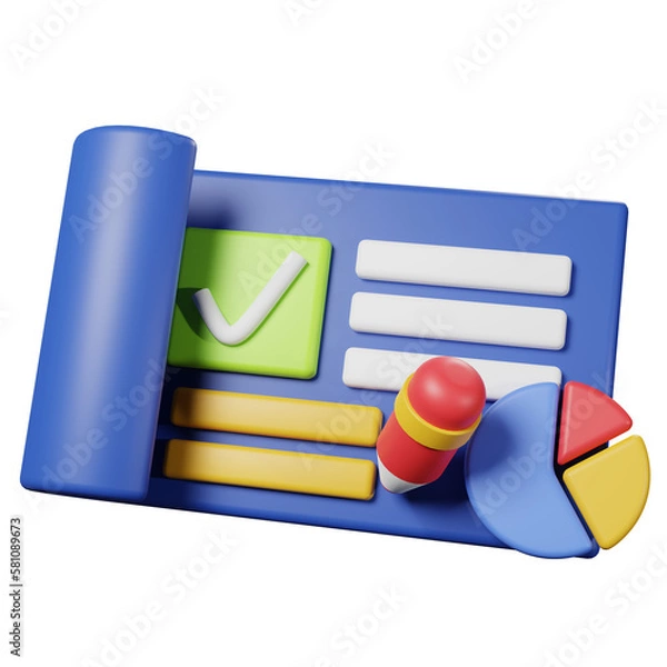 Fototapeta 3d icon presentation object 