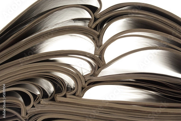 Fototapeta stack of magazines..