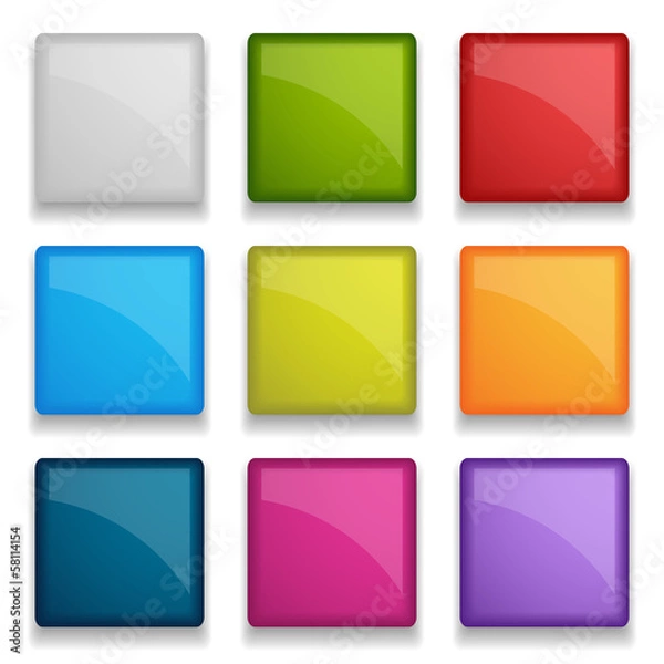 Fototapeta square buttons