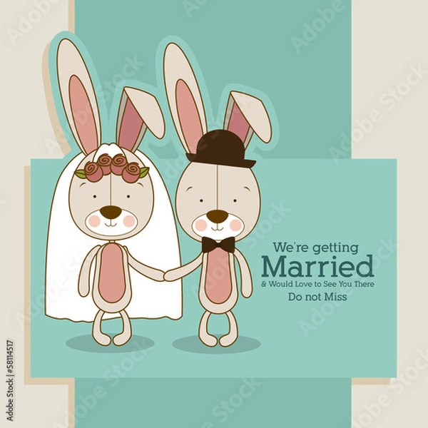 Obraz bunnies design