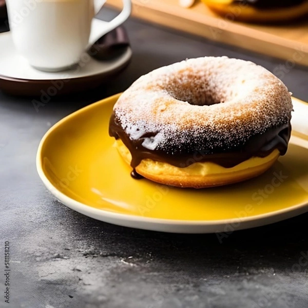 Obraz おいしそうなドーナッツ、オシャレカフェ